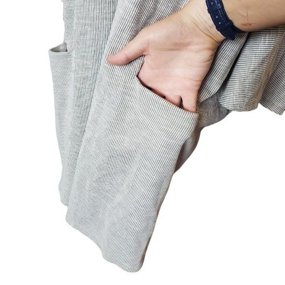 Anthropologie DONNI Ribbed Open Front Cardigan Jacket Duster‎ One Size Lagenlook - Picture 4 of 11